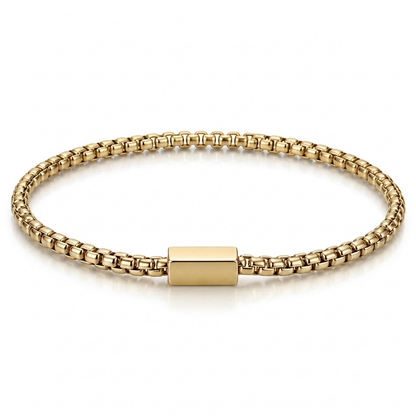 Onyx Kette aus Edelstahl