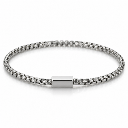 Onyx Kette aus Edelstahl
